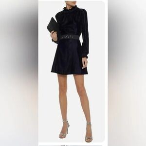 Maje Rilea velvet mini dress